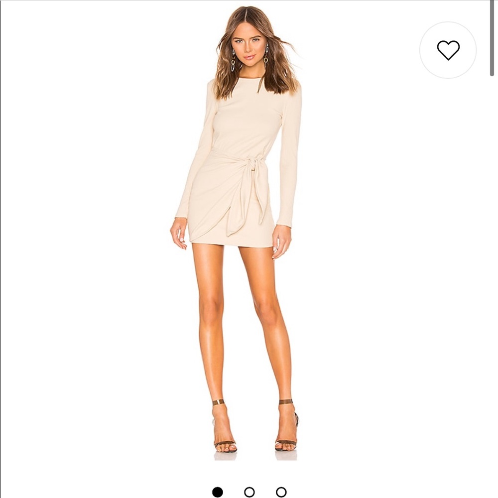 [Superdown] Dana Wrap Mini Dress Nude Small